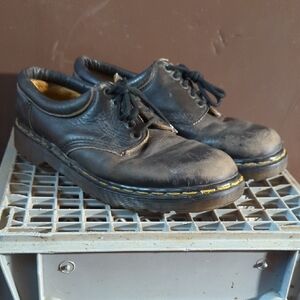 Dr. Martens Made In England Black Leather Shoes